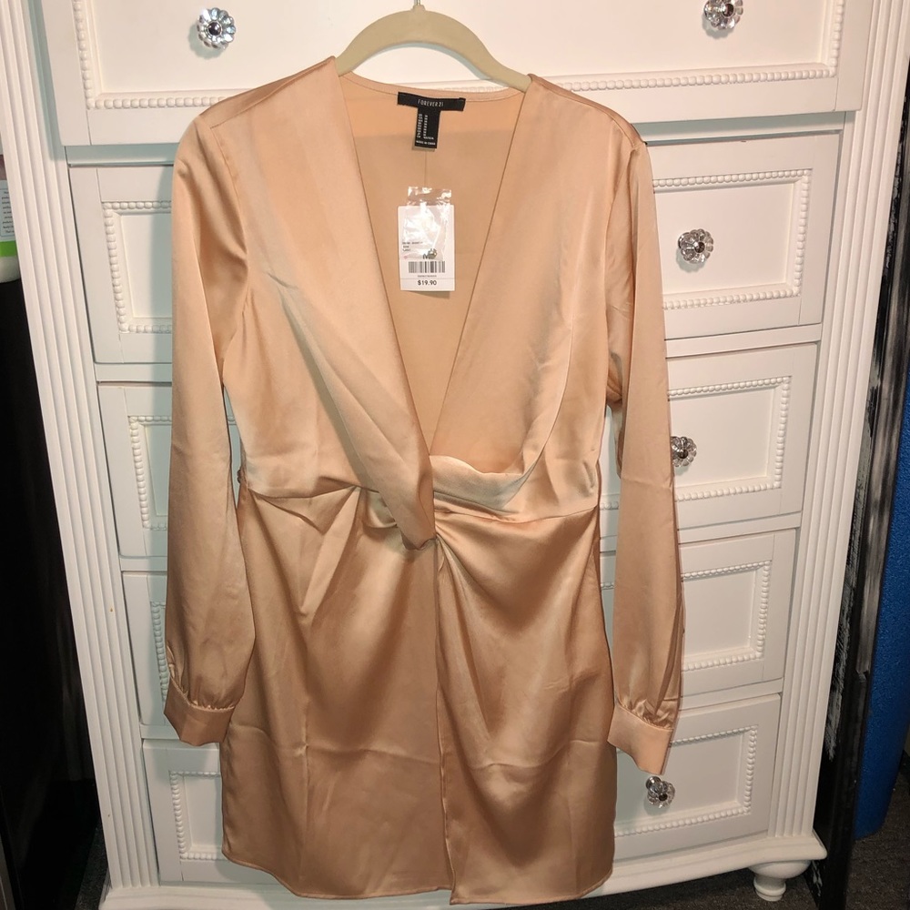 Forever 21 Champaign silk dress